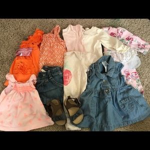 3-6 month baby girl name brand lot